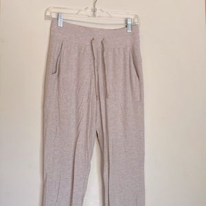 Lululemon Warm Down Jogger Modal Soft Touch Size 4 Heathered Cashew
